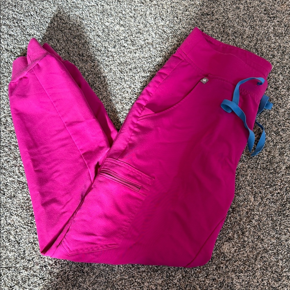 Figs Technical Collection Scrubs in Bright Fuchsia